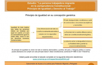 Principio de igualdad en su concepción genérica de la persona trabajadora migrante # 3