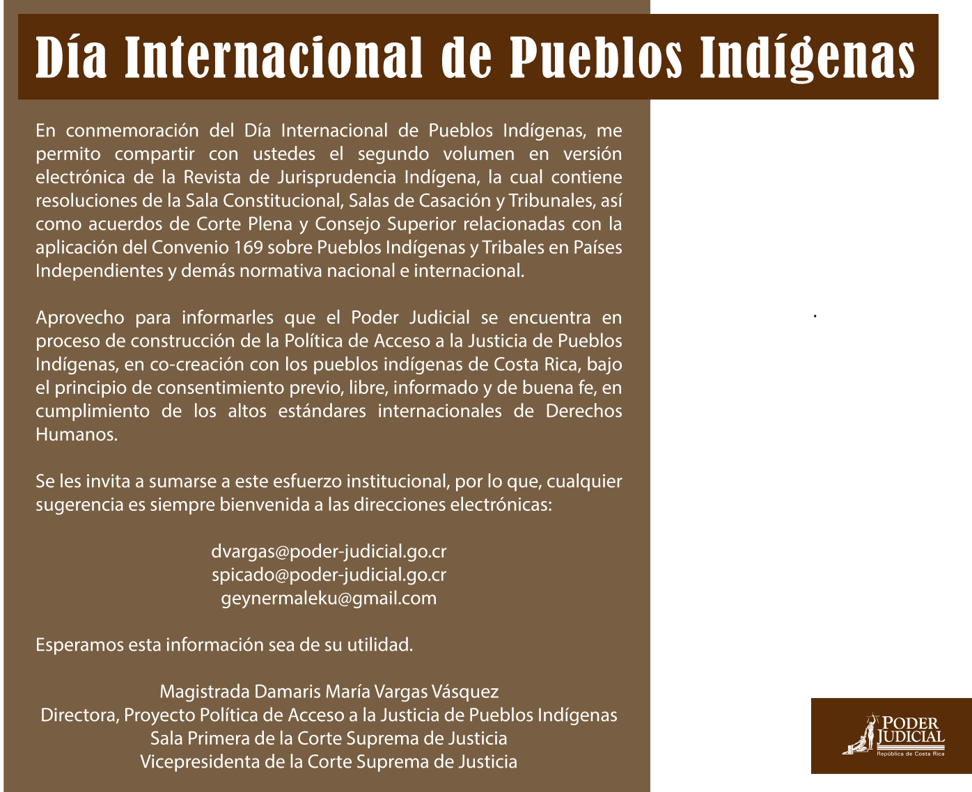 Cápsula Día Internacional de los Pueblos Indígenas.
