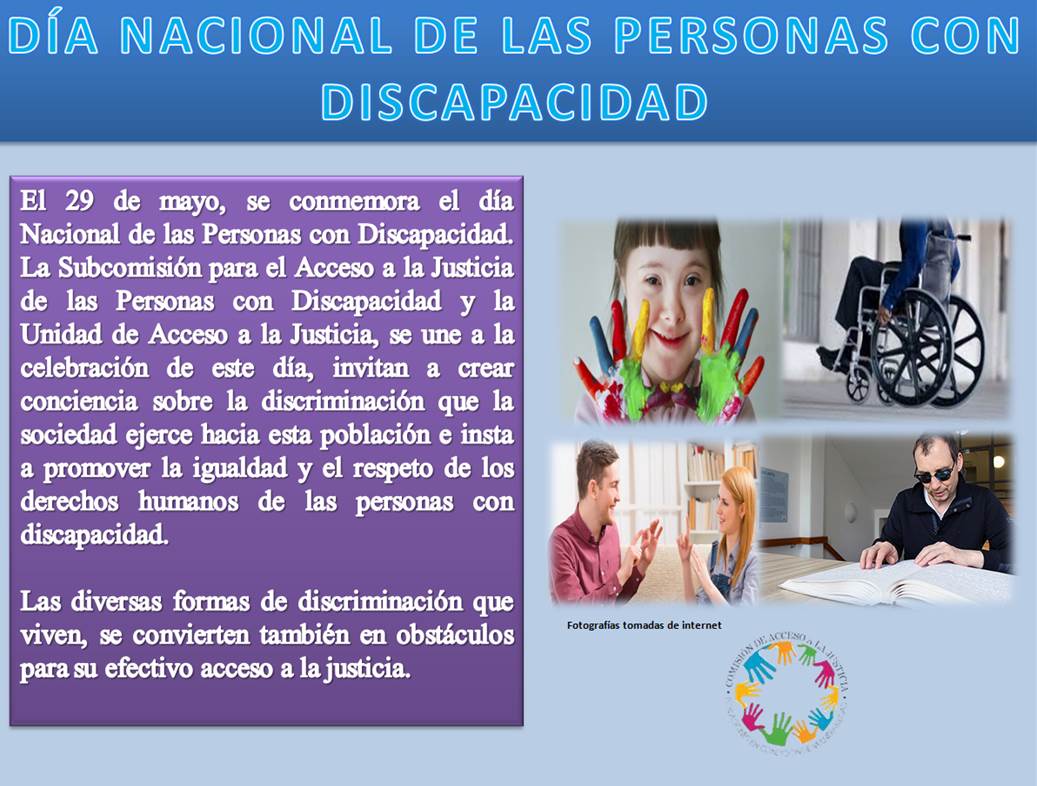 Información sobre el día Nacional de las personas con discapacidad
